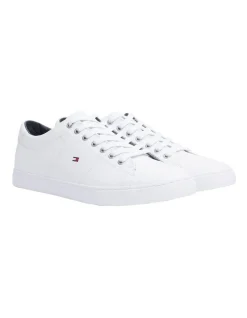 Tommy Hilfiger Essential Leather Trainer Sneaker In White