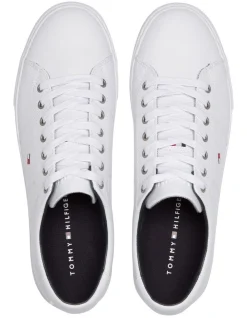 Tommy Hilfiger Essential Leather Trainer Sneaker In White 7 Tommy Hilfiger Essential Leather Trainer Sneaker In White -CONVERSE shop 656103160 3 720x928