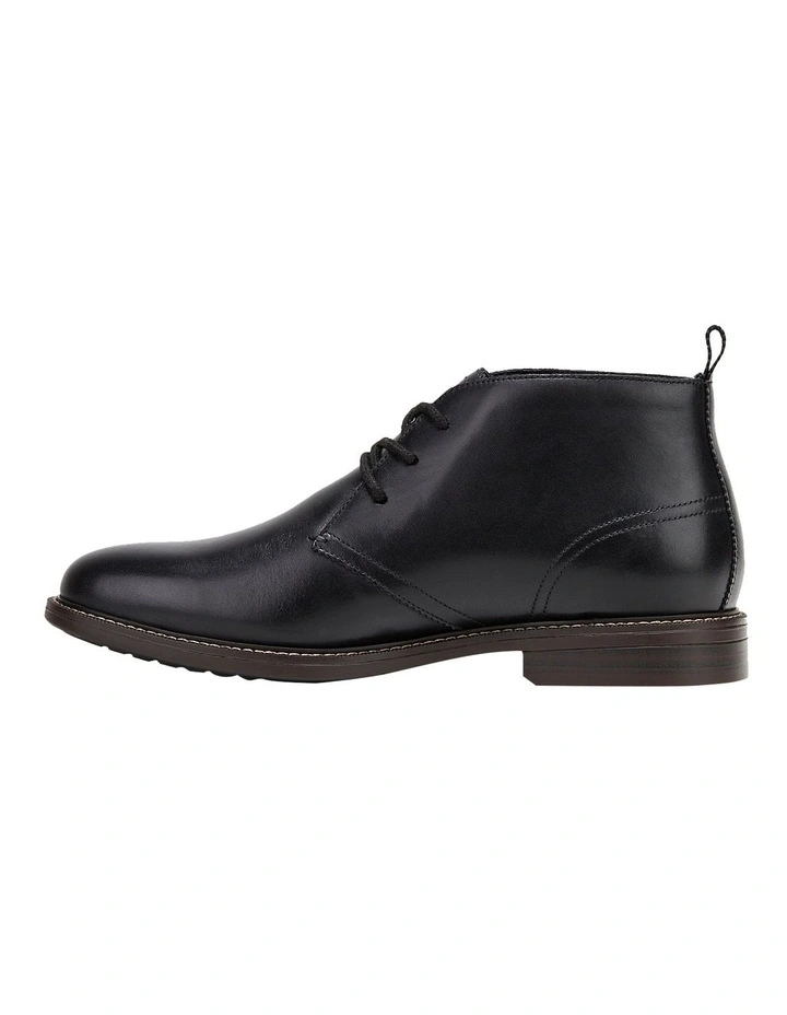 Hush Puppies Harbour Black Burnish Boot 5 Hush Puppies Harbour Black Burnish Boot - Image 3