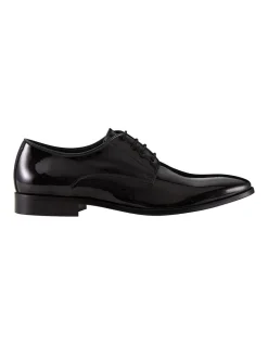 Aquila Stoneham Patent Leather Dress Shoes In Black