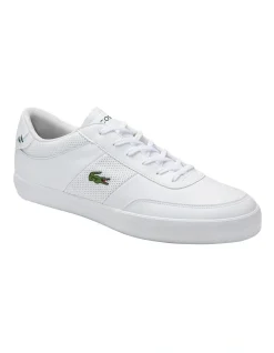 Lacoste Court-Master White Lace-Up Sneaker