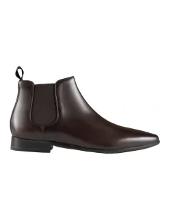 Aquila Beaumont Brown Leather Chelsea Boots