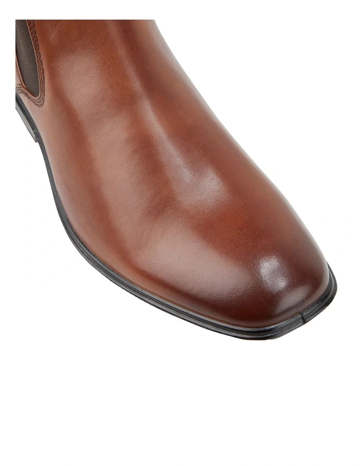 Hush Puppies Leather Tan Burnish Chelsea Boot 4 Hush Puppies Leather Tan Burnish Chelsea Boot - Image 2