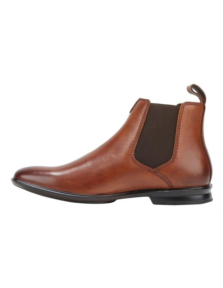 Hush Puppies Leather Tan Burnish Chelsea Boot 5 Hush Puppies Leather Tan Burnish Chelsea Boot - Image 3