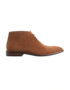 AQ By Aquila Damien Tobacco Suede Desert Boots