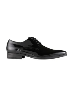 AQ By Aquila Brookwell Black Patent Leather Dress Shoes