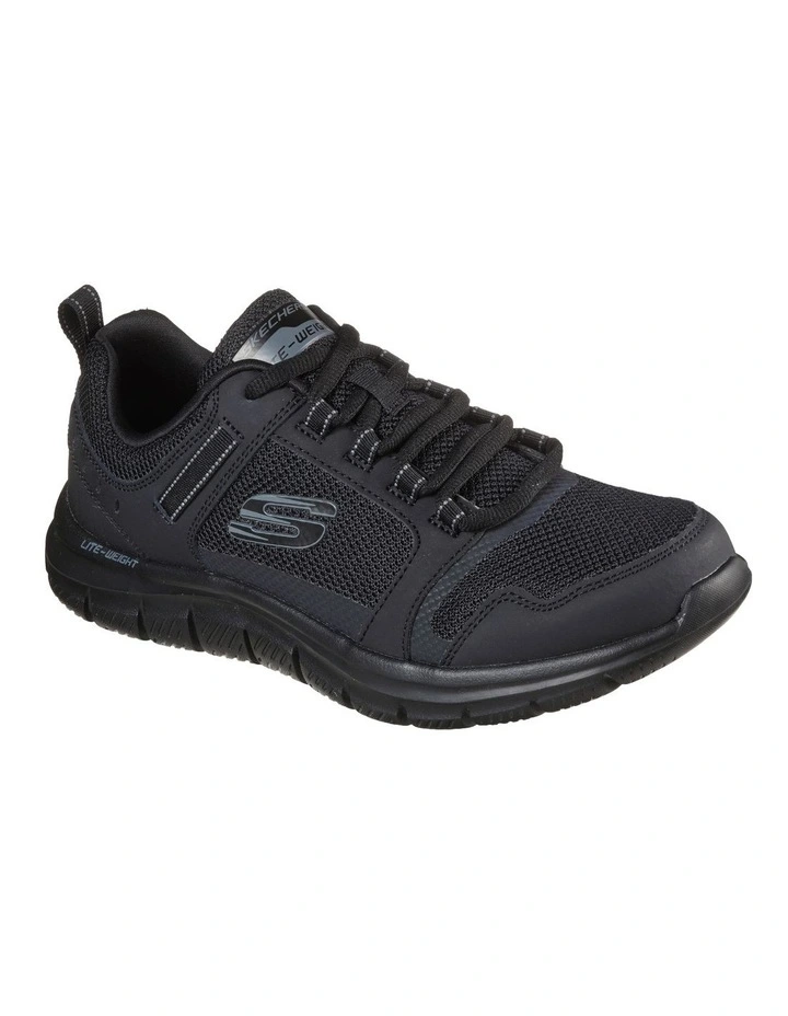 Skechers Track Knockhill Sneaker In Black 3 Skechers Track Knockhill Sneaker In Black
