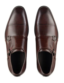 Aquila Brennin Brown Leather Monk Strap Shoes 7 Aquila Brennin Brown Leather Monk Strap Shoes -CONVERSE shop 867201130 3 720x928