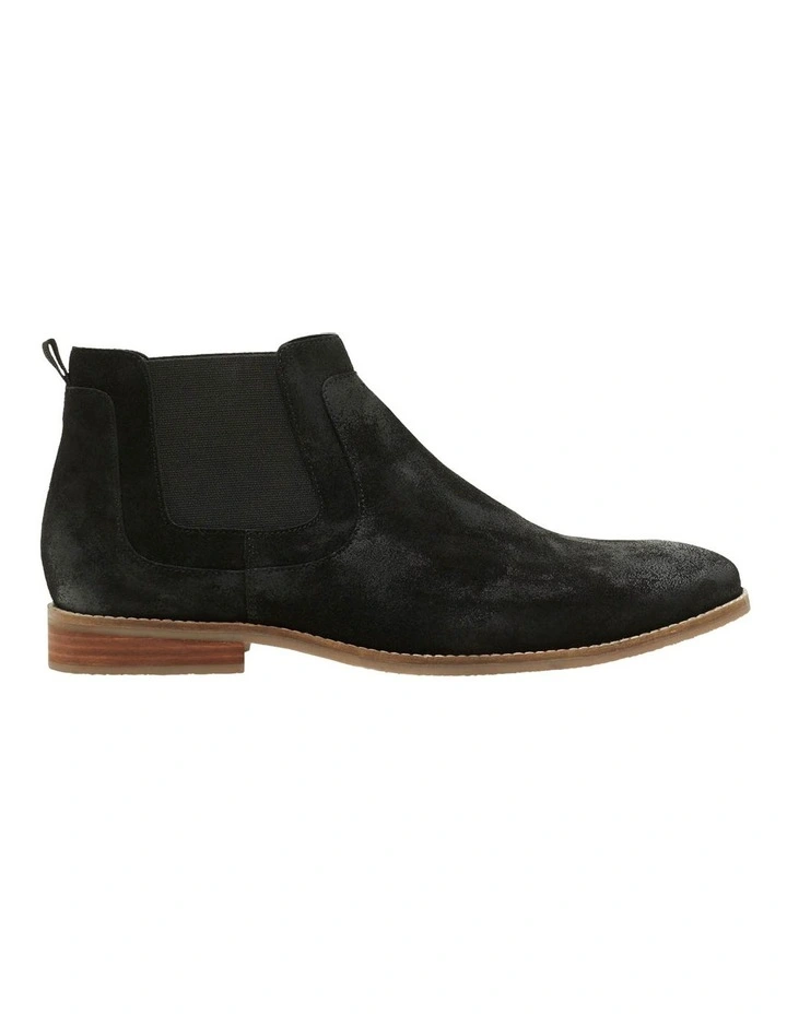 Oxford Farris Black Suede Chelsea Boots 3 Oxford Farris Black Suede Chelsea Boots