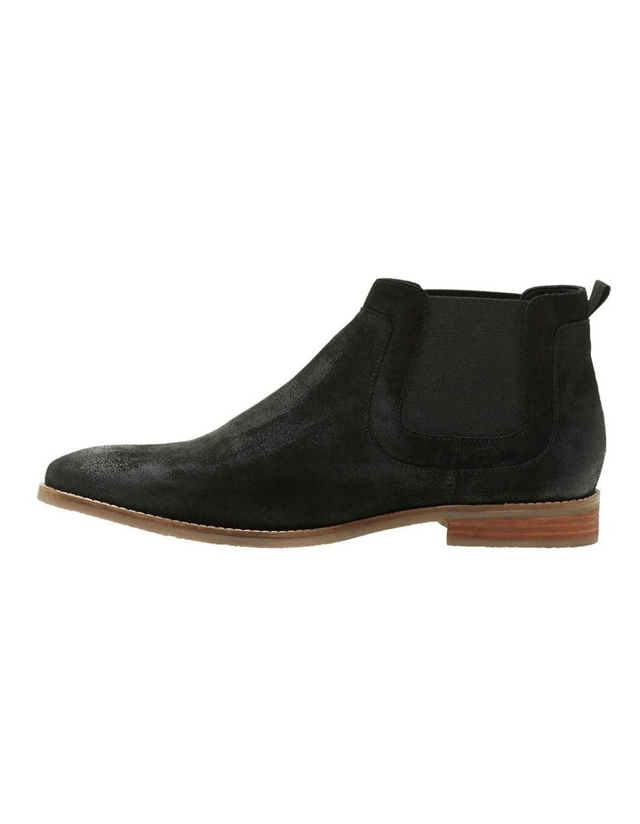 Oxford Farris Black Suede Chelsea Boots 4 Oxford Farris Black Suede Chelsea Boots - Image 2