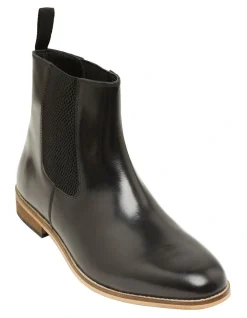 Oxford Boris Black Leather Long Chelsea Boots -CONVERSE shop 905639320 4 720x928