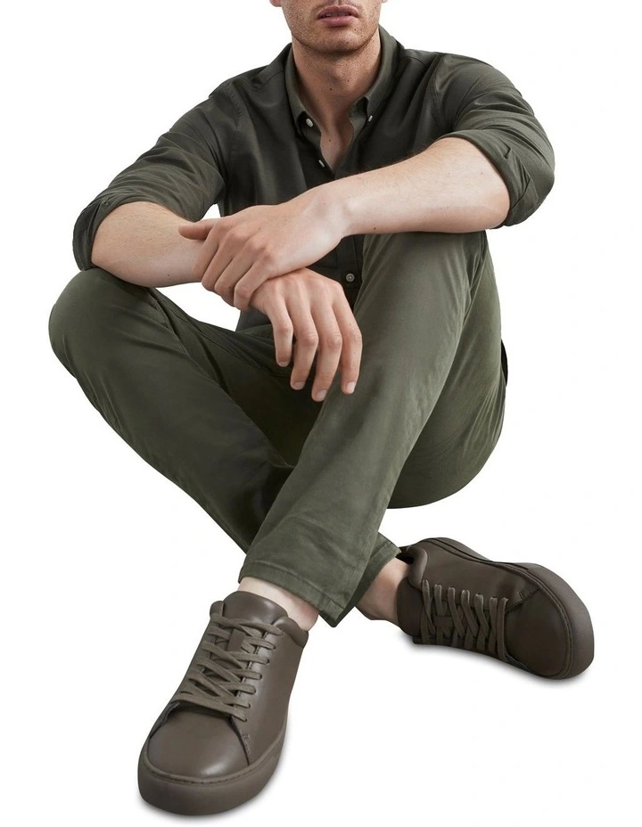 French Connection Liam Leather Sneaker 4 French Connection Liam Leather Sneaker - Image 2