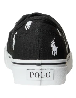 Polo Ralph Lauren Keaton Black Allover Pony Canvas Sneaker 9 Polo Ralph Lauren Keaton Black Allover Pony Canvas Sneaker -CONVERSE shop 906567850 4 720x928