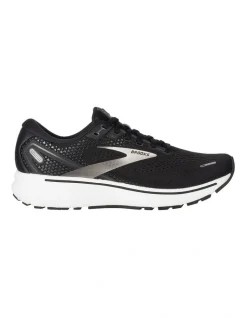 BROOKS Ghost 14 Wide 2E Black/White/Silver Running Shoe