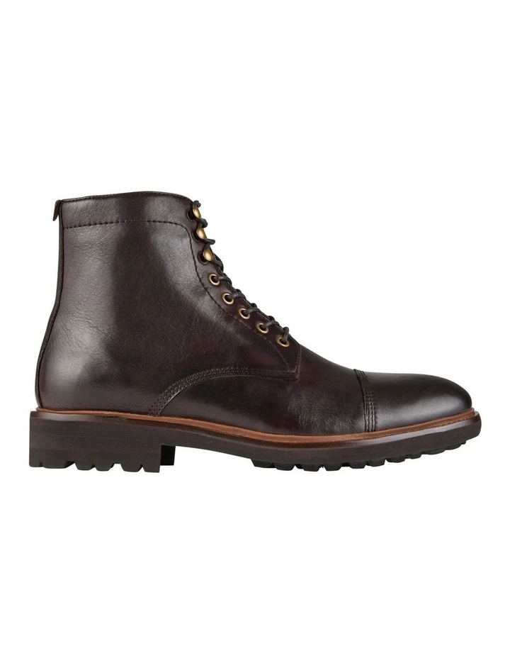 Aquila Massimo Brown Leather Military Boots 3 Aquila Massimo Brown Leather Military Boots