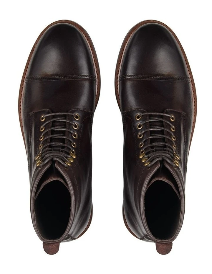 Aquila Massimo Brown Leather Military Boots 5 Aquila Massimo Brown Leather Military Boots - Image 3