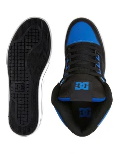 DC Pure High-Top Black/Blue Shoes -CONVERSE shop 912744550 2 720x928