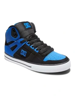 DC Pure High-Top Black/Blue Shoes -CONVERSE shop 912744550 3 720x928