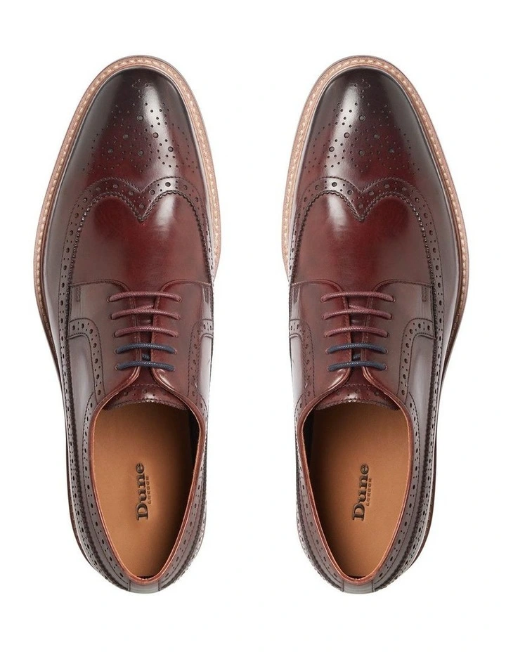 Dune London Superior Lace-Up Shoes In Bordo 6 Dune London Superior Lace-Up Shoes In Bordo - Image 4