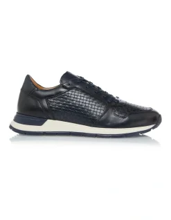 Dune London Torin Trainers In Navy
