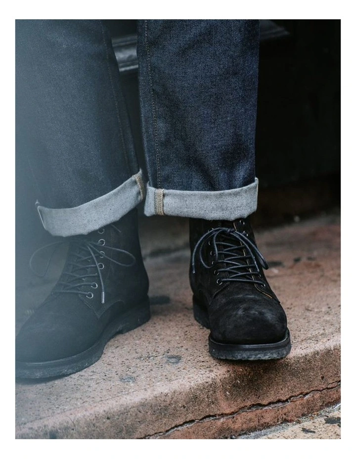 Aquila Sahara Suede Military Boots In Black 4 Aquila Sahara Suede Military Boots In Black - Image 2