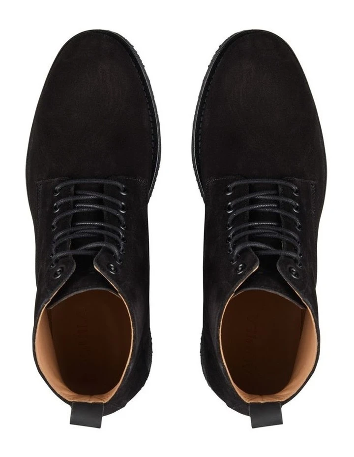 Aquila Sahara Suede Military Boots In Black 6 Aquila Sahara Suede Military Boots In Black - Image 4