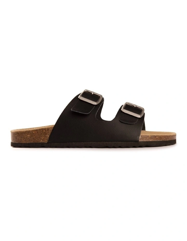 Aus Wooli Ugg Melbourne Black Sandals 4 Aus Wooli Ugg Melbourne Black Sandals - Image 2