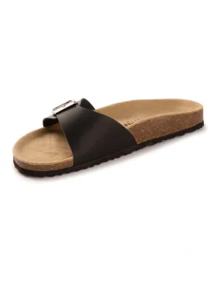 Aus Wooli Ugg Toorak Black Sandals