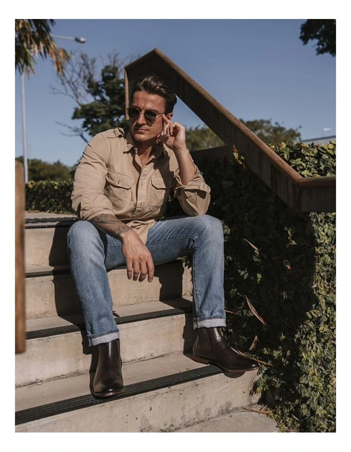 Aquila Harley Dark Leather Chelsea Boots In Brown 4 Aquila Harley Dark Leather Chelsea Boots In Brown - Image 2