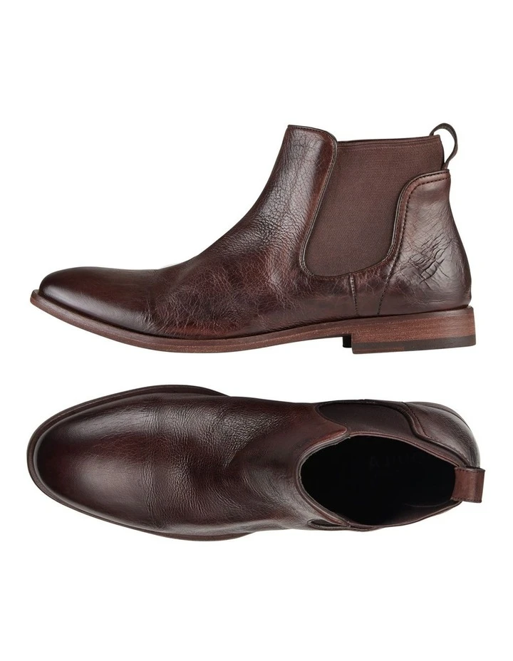 Aquila Harley Dark Leather Chelsea Boots In Brown 5 Aquila Harley Dark Leather Chelsea Boots In Brown - Image 3