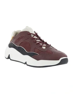 ECCO Chunky Colour Pops Sneaker In Dark Brown