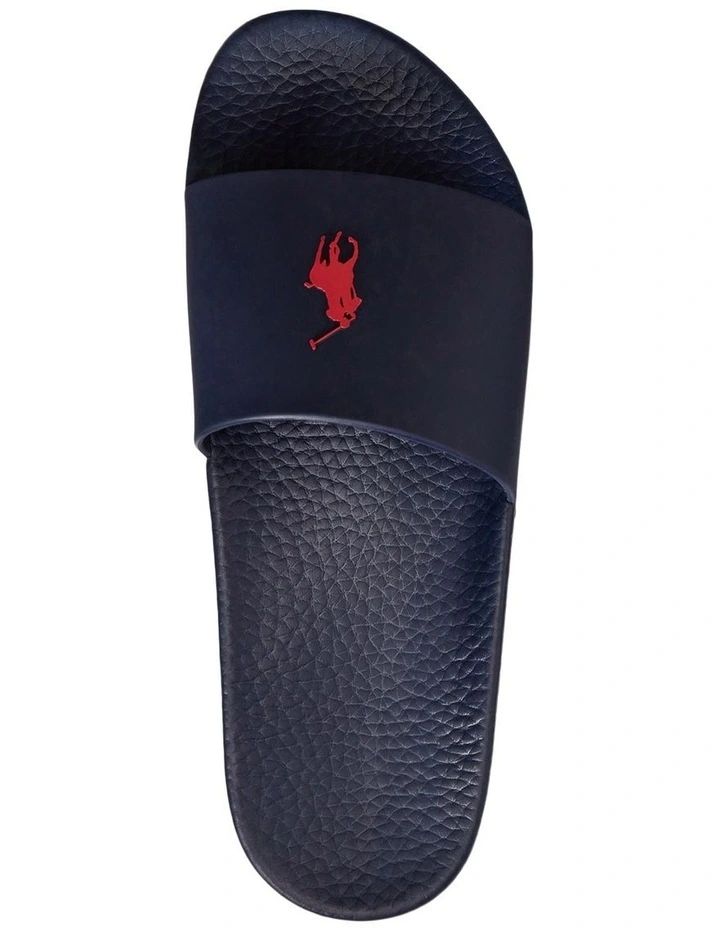 Polo Ralph Lauren Polo Slides In Navy/Red 6 Polo Ralph Lauren Polo Slides In Navy/Red - Image 4