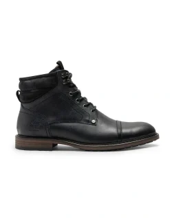 Rodd & Gunn Dunedin Military Boot In Onyx Wash