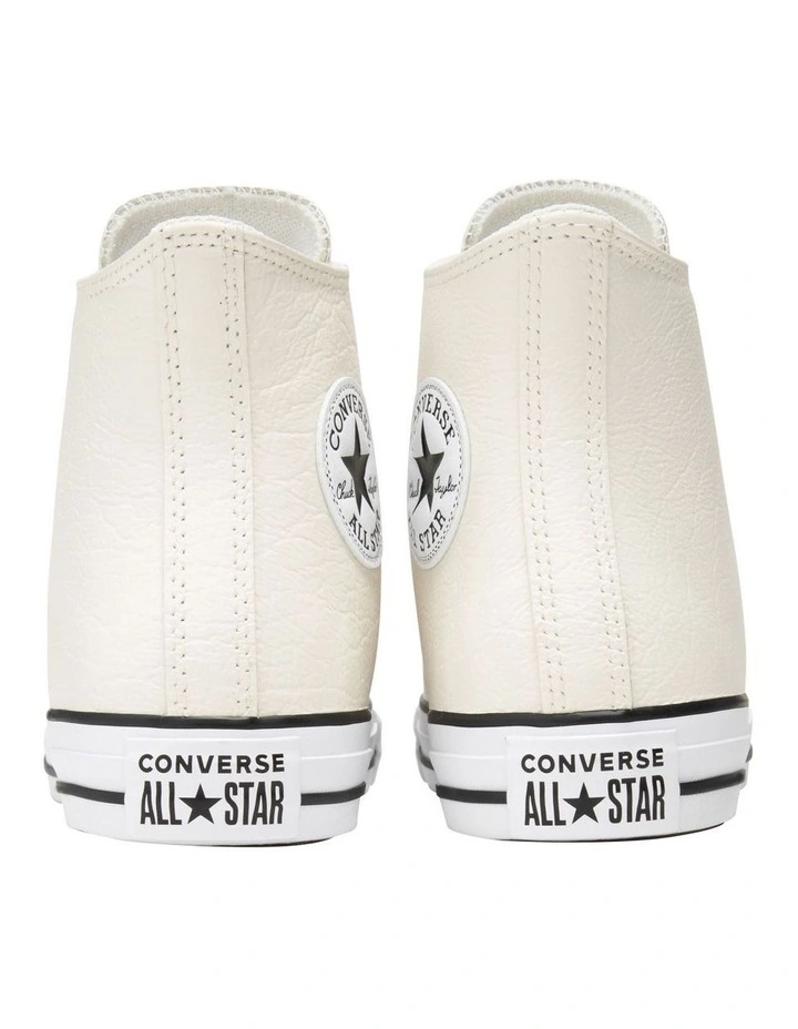 Converse Chuck Taylor All Star Tumbled Leather Sneaker In Egret 6 Converse Chuck Taylor All Star Tumbled Leather Sneaker In Egret - Image 4