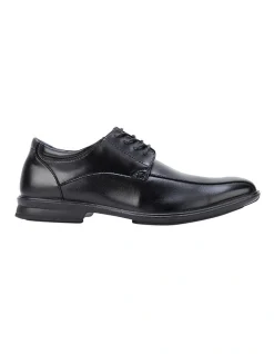 Hush Puppies Carey Leather Black Lace Up Dress Shoe