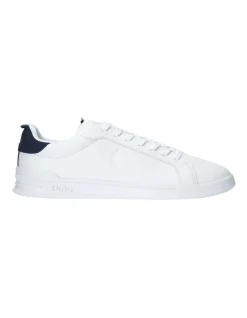 Polo Ralph Lauren Heritage Court II Leather Sneaker In White