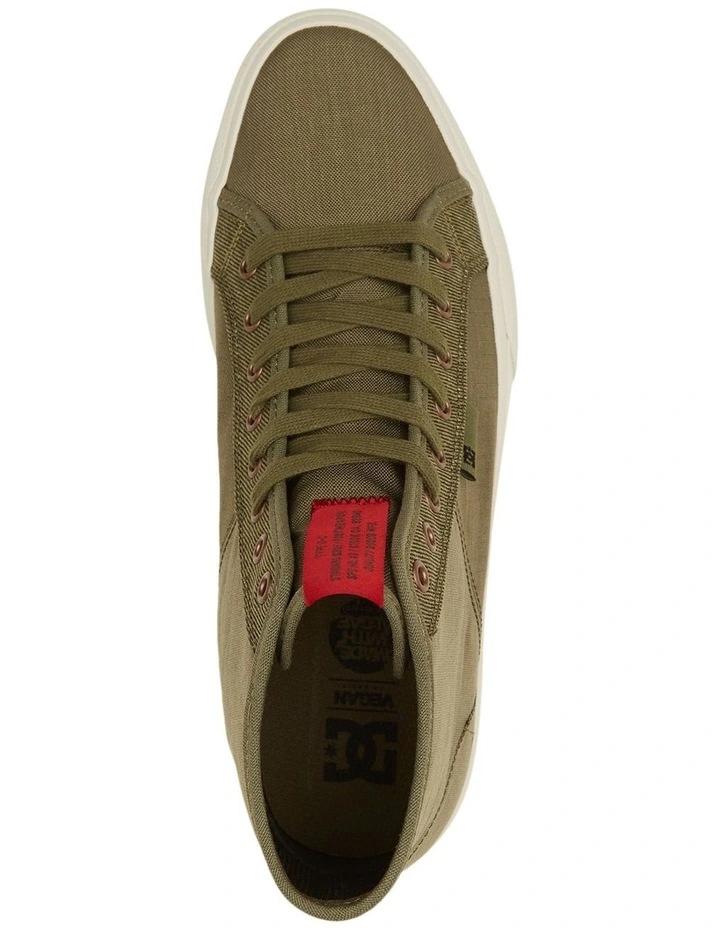 DC Manual Textile High-Top Shoes In Olive/Military 6 DC Manual Textile High-Top Shoes In Olive/Military - Image 4
