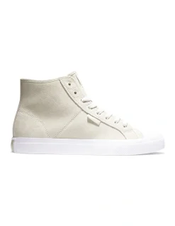 DC Manual Rt High Top Skate Shoes In Sand