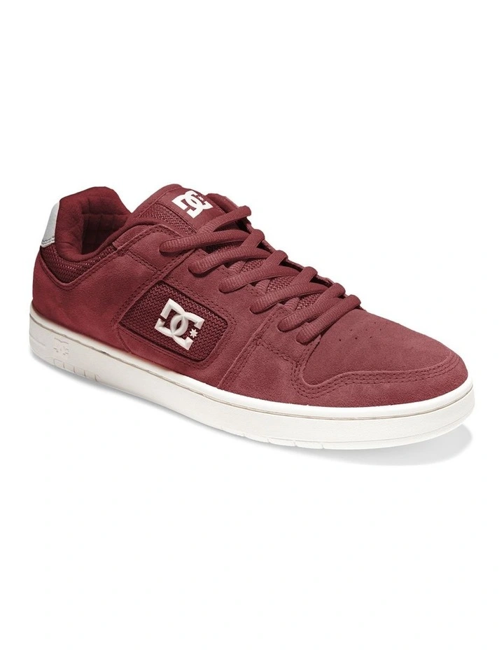DC Manteca S Leather Skate Shoes In Red 3 DC Manteca S Leather Skate Shoes In Red