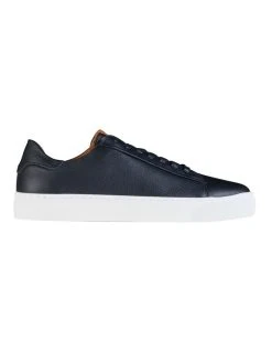 Aquila Deco 2.0 Leather Sneakers In Navy