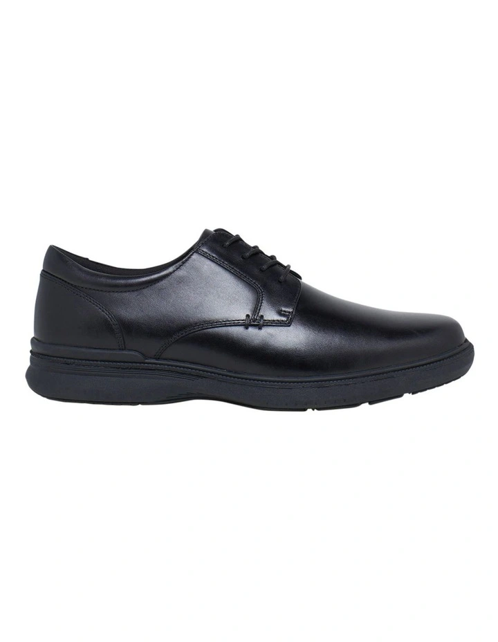 Hush Puppies Legend Black Lace Up Shoe In Black 3 Hush Puppies Legend Black Lace Up Shoe In Black