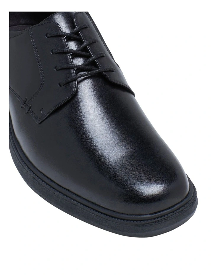 Hush Puppies Legend Black Lace Up Shoe In Black 4 Hush Puppies Legend Black Lace Up Shoe In Black - Image 2