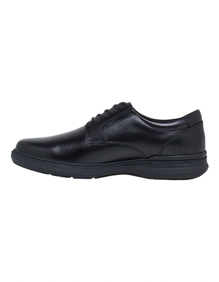 Hush Puppies Legend Black Lace Up Shoe In Black 5 Hush Puppies Legend Black Lace Up Shoe In Black - Image 3