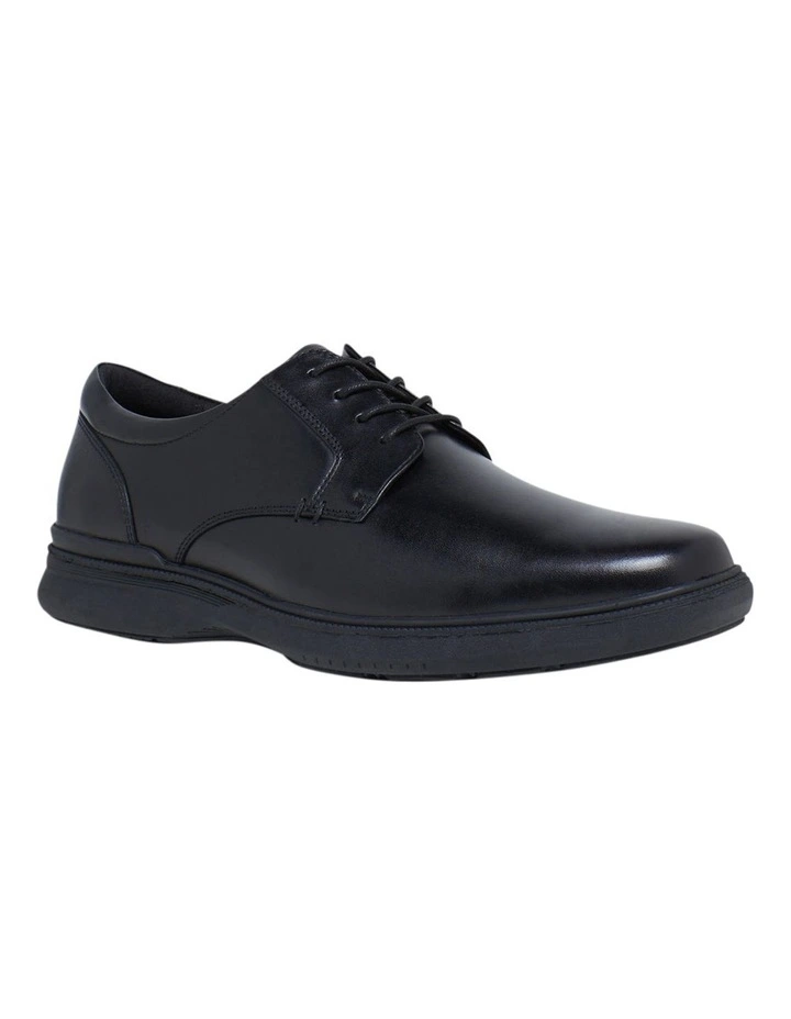 Hush Puppies Legend Black Lace Up Shoe In Black 6 Hush Puppies Legend Black Lace Up Shoe In Black - Image 4