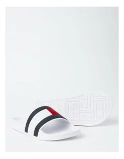 Tommy Hilfiger Essential Flag Pool Slide Slides In White -CONVERSE shop 943227280 3 720x928