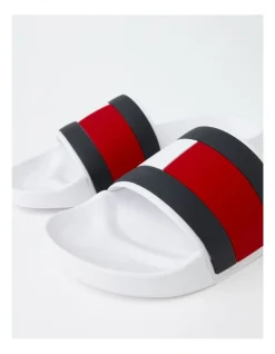 Tommy Hilfiger Essential Flag Pool Slide Slides In White -CONVERSE shop 943227280 4 720x928