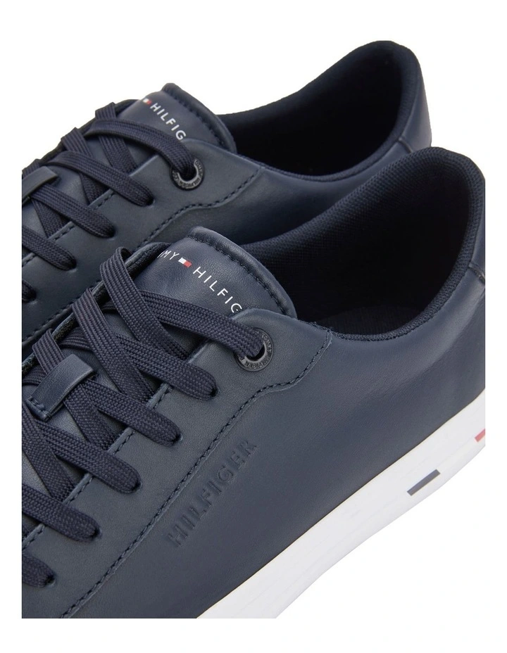 Tommy Hilfiger Modern Leather Sneaker In Navy 6 Tommy Hilfiger Modern Leather Sneaker In Navy - Image 4