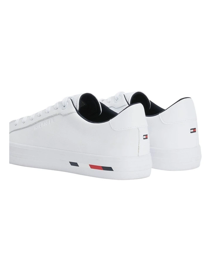 Tommy Hilfiger Modern Leather Sneaker In White 4 Tommy Hilfiger Modern Leather Sneaker In White - Image 2