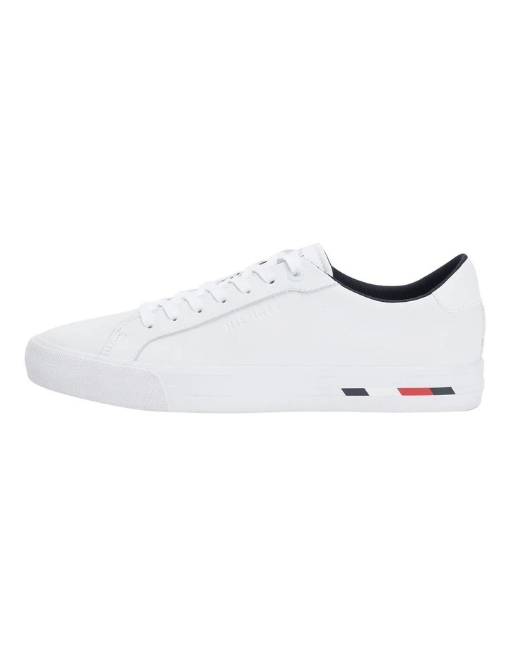 Tommy Hilfiger Modern Leather Sneaker In White 5 Tommy Hilfiger Modern Leather Sneaker In White - Image 3