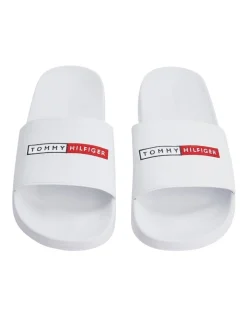 Tommy Hilfiger Embroidery Hilfiger Pool Slide Slides In White -CONVERSE shop 945868150 5 720x928